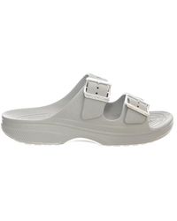 Crocs™ - Schoenen ,Grijs ,Saturday Metallic Buckle - Lyst