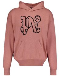 Palm Angels - Monogram Gebreide Hoodie - Lyst