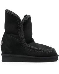 Mou - Schoenen ,Zwart ,Leer Eskimo Inner Wedge Short - Lyst