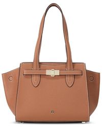 Aigner - Elegante lederhandtasche mit schnallendetail - Lyst