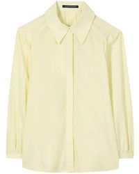 Luisa Cerano - Overhemden ,Geel ,Katoen Shirt Blouse - Lyst