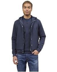 Heskimo - Hoodies & Sweatvesten ,Blauw ,Katoen Zip-Through Jacket - Lyst