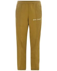 Palm Angels - Pantaloni gialli in poliestere con coulisse in vita - Lyst