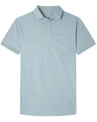 Hackett - Tops ,Blauw ,Gmt Dye Pocket Polo - Lyst