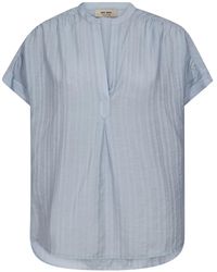 Mos Mosh - Overhemden ,Blauw ,Blouses - Lyst
