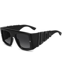DSquared² - Icon sonnenbrille schwarz/grau verlauf - Lyst