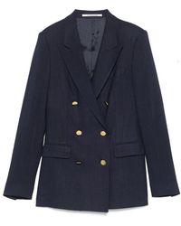 Tagliatore - Jassen ,Blauw ,Leer Parigi Jacket - Lyst