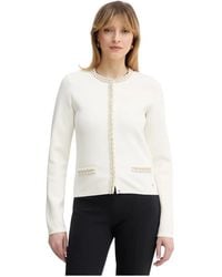 Guess - Truien & Vesten ,Wit ,Polyester Raina Cardigan - Lyst