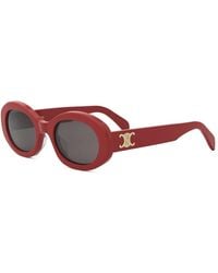 Celine - Accessoires ,Rood ,Triomphe Zonnebril - Lyst