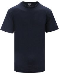 Colmar - Tops ,Blauw ,Katoen T-Shirt Met Ronde Hals Van Katoen - Lyst