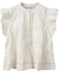 Sofie Schnoor - Overhemden ,Wit ,Katoen Adalene Sw Shirt - Lyst