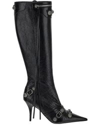 Balenciaga - Le Cagole Leather Boots - Lyst