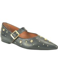 Babouche - Schoenen ,Zwart ,Ballerine Riem + Studskes - Lyst