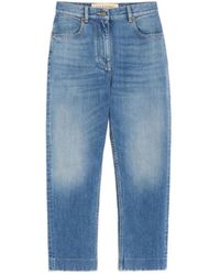 Valentino - Jeans ,Blauw ,Denim Denim Broek - Lyst