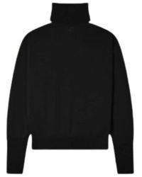 Courreges - Logo Ribbed-Knit Turtleneck Trui - Lyst