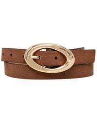 Michael Kors - Accessoires ,Bruin ,Suède Smal Suède Riem - Lyst