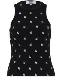 MSGM - Sleeveless Tops - Lyst