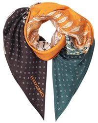 Ferragamo - Zijden Sjaal Met Luipaardprint - Lyst