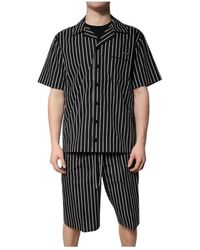 Dolce & Gabbana - Gestreept Katoenen Pyjamaset - Lyst