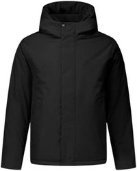 Pure Path - Jassen ,Zwart ,Actieve Flex Korte Parka Jas Zwart - Lyst