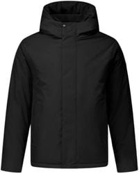 Pure Path - Jassen ,Zwart ,Actieve Flex Korte Parka Jas Zwart - Lyst