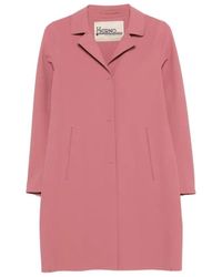 Herno - Jassen ,Roze ,First-Act Pef Coat - Lyst