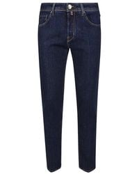 Jacob Cohen - Slim-Fit Blauwe Katoenen Denim Jeans - Lyst