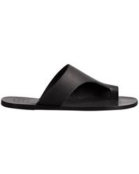 Atp Atelier - Zwarte Rosa Cutout Sandalen Schoenen - Lyst