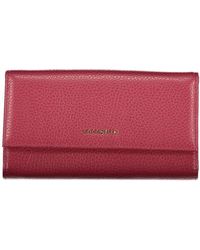 Coccinelle - Portafoglio elegante in pelle rosa con due scomparti - Lyst