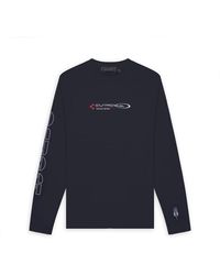 Aspact - Tops ,Blauw ,Vogayer Ls Tee - Lyst