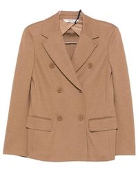 Max Mara - Jassen ,Bruin ,Wol Giacca - Lyst