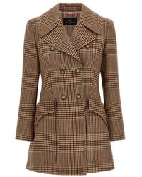 Etro - Dubbele Rij Woljas Met Prince Of Wales Motief - Lyst