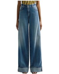 Replay - Wide Jeans - Lyst