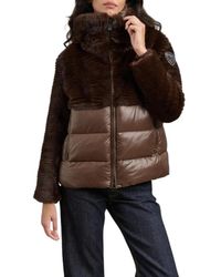 Blauer - Fanevil Eco Fur Nylon Jas - Lyst