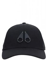 Moose Knuckles - Accessoires ,Zwart ,Katoen Logo Icon Baseball Cap - Lyst
