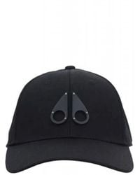 Moose Knuckles - Accessoires ,Zwart ,Katoen Logo Icon Baseball Cap - Lyst