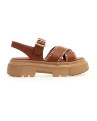 Hogan - Shoes > sandals > flat sandals - Lyst