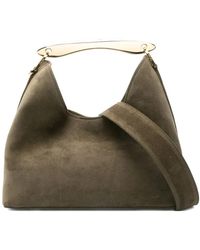 Elleme - Grüne Wildleder-Handtasche Mit Griff - Lyst