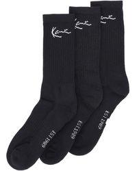 Karlkani - Schwarze Signature Socken 2Er Pack - Lyst