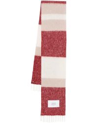Maison Kitsuné - Accessoires ,Veelkleurig ,Gestreepte Alpaca Sjaal - Lyst