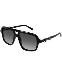 Gucci - Navigator Frame Sonnenbrille - Lyst