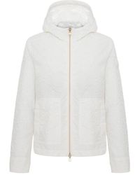Colmar - Weiße Jacke Mit Modernem Geprägtem Muster - Lyst