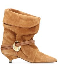 Isabel Marant - Wildleder Stiefeletten Mit Spitzer Kappe - Lyst
