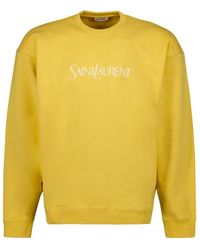 Saint Laurent - Bestickter logo-sweatshirt - Lyst