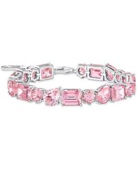 Thomas Sabo - Accessoires ,Roze ,Tennis Armband Met 20 Zirkonia Stenen - Lyst