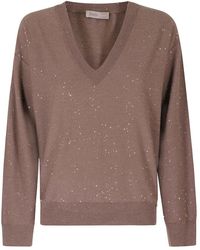Herno - V-Neck Knitwear - Lyst