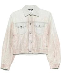 Haikure - Cropped Denim Jacket - Lyst