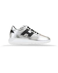 Hogan - Schoenen ,Grijs ,Suède Leren Vetersneakers Voor - Lyst