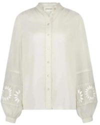 FABIENNE CHAPOT - Overhemden ,Wit ,Katoen Romantische Zonneblouse - Lyst