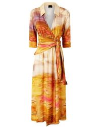 Pinko - Rosabella Midi Jurk - Lyst